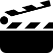 Clapperboard Movie Slate Free Open-Source SVG Icon