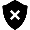 Delete Shield Security Feature Free Open-Source SVG Icon