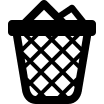 Full Trash Bin Free Open-Source SVG Icon