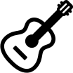 Guitar Musical Instrument Free Open-Source SVG Icon