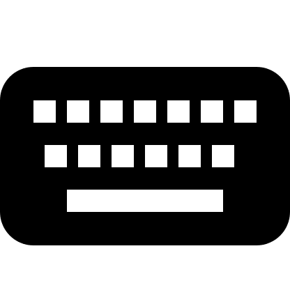 Computer Keyboard Free Open-Source SVG Icon (Icons8 Windows 8 Icons)