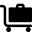 Luggage Trolley Free Open-Source SVG Icon