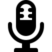 Microphone (Icons8 Windows 8) Free Open-Source SVG Icon