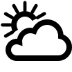 Partly Cloudy Day Weather Free Open-Source SVG Icon