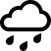 Rain Weather Symbol Free Open-Source SVG Icon