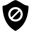 Restriction Shield (Icons8 Windows 8) Free Open-Source SVG Icon