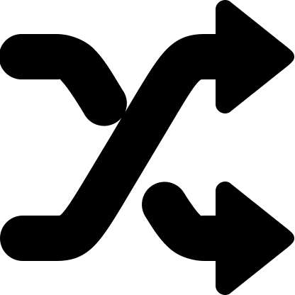 Shuffle Functionality Free Open-Source SVG Icon (Icons8 Windows 8 Icons)
