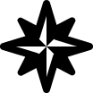 Wind Rose Compass Free Open-Source SVG Icon