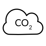 Carbon Dioxide (CO2) Free Open-Source SVG Icon