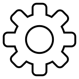 Settings Gear Interface Free Open-Source SVG Icon