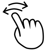 Swipe Gesture Free Open-Source SVG Icon