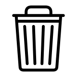 Trash Can (Filled) Free Open-Source SVG Icon