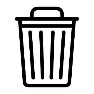 Trash Can (Filled) Free Open-Source SVG Icon (Innowatio Font)