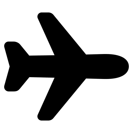 Airplane (IonIcons) Free Open-Source SVG Icon (IonIcons)