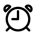 Alarm Clock (Outline) Free Open-Source SVG Icon