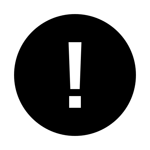 Sharp Alert Circle (IonIcons) Free Open-Source SVG Icon (IonIcons)