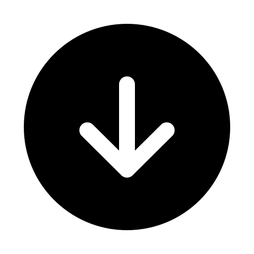 Downward Arrow in Circle (IonIcons) Free Open-Source SVG Icon (IonIcons)