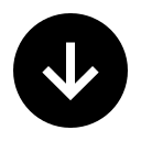 Sharp Downward Arrow in Circle (IonIcons) Free Open-Source SVG Icon