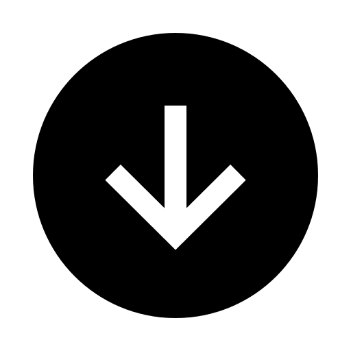 Sharp Downward Arrow in Circle (IonIcons) Free Open-Source SVG Icon (IonIcons)