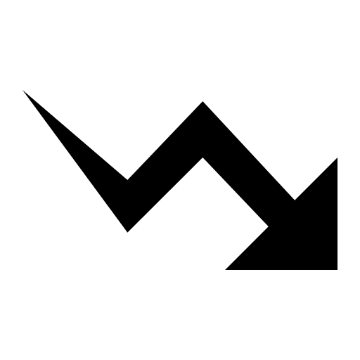 Downward Right Arrow Graph Free Open-Source SVG Icon (IonIcons)