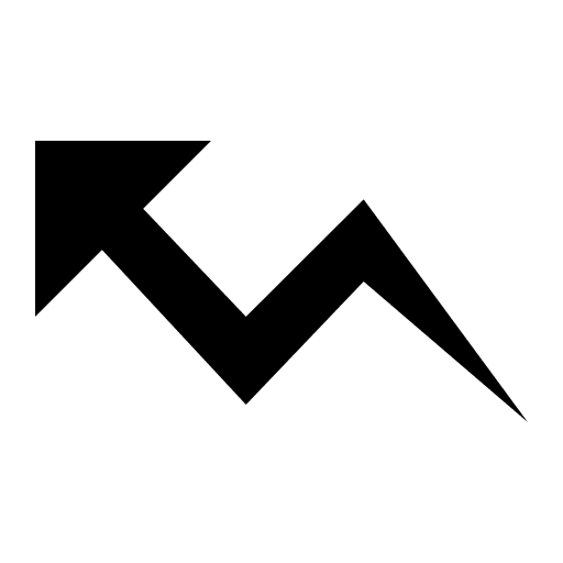 Upward Left Arrow Graph Free Open-Source SVG Icon (IonIcons)