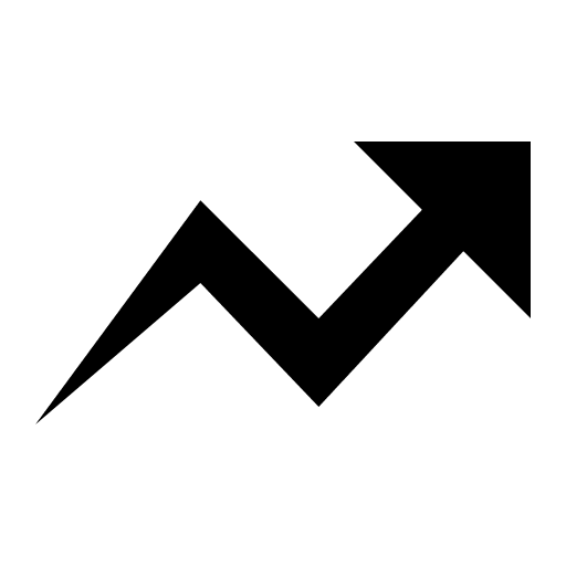 Upward Right Arrow Graph Free Open-Source SVG Icon (IonIcons)