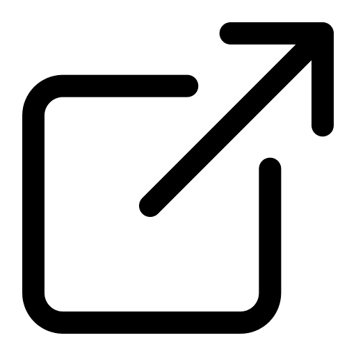 Arrow Up Right in Box (Outline) Free Open-Source SVG Icon (IonIcons)