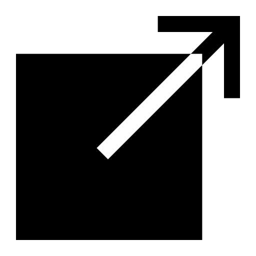 Sharp Arrow Pointing Up and Right from Box Free Open-Source SVG Icon (IonIcons)