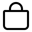 Shopping Bag (Outline) Free Open-Source SVG Icon