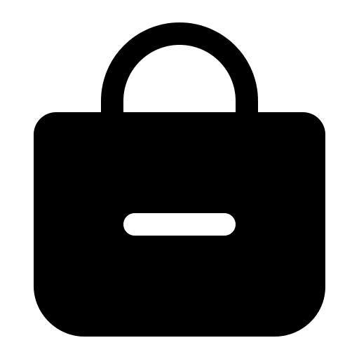 Bag Remove Action Free Open-Source SVG Icon (IonIcons)