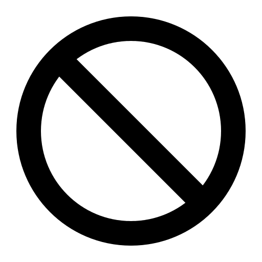 Ban Symbol Free Open-Source SVG Icon (IonIcons)