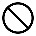 Ban Symbol (Outline) Free Open-Source SVG Icon