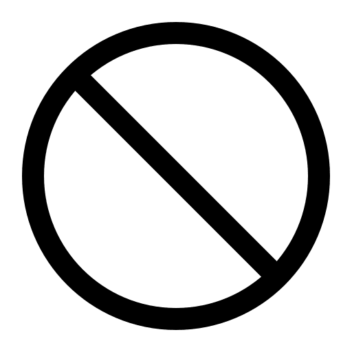 Ban Symbol (Outline) Free Open-Source SVG Icon (IonIcons)