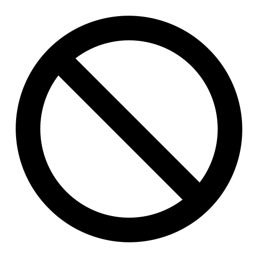 Ban Symbol (Sharp) Free Open-Source SVG Icon (IonIcons)