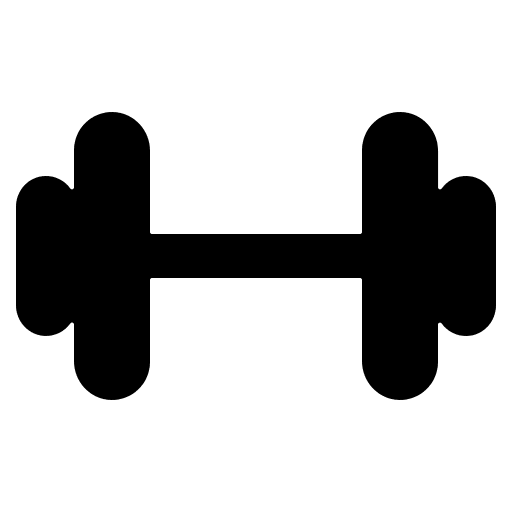 Barbell Weightlifting Equipment Free Open-Source SVG Icon (IonIcons)