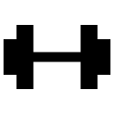 Sharp Barbell (IonIcons) Free Open-Source SVG Icon