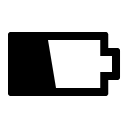 Low Battery Indicator (IonIcons) Free Open-Source SVG Icon