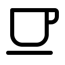 Café Building (Outline) Free Open-Source SVG Icon