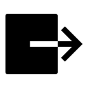 Exit Door (Sharp) Free Open-Source SVG Icon