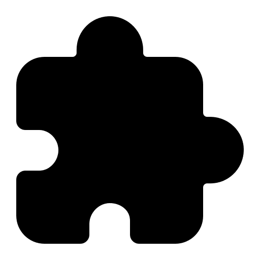 Puzzle Piece Extension Free Open-Source SVG Icon (IonIcons)