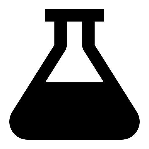 Sharp Laboratory Flask Free Open-Source SVG Icon (IonIcons)