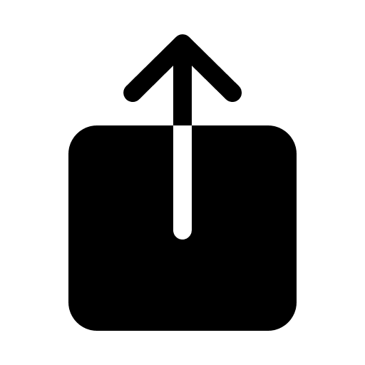 iOS Share Feature Free Open-Source SVG Icon (IonIcons)