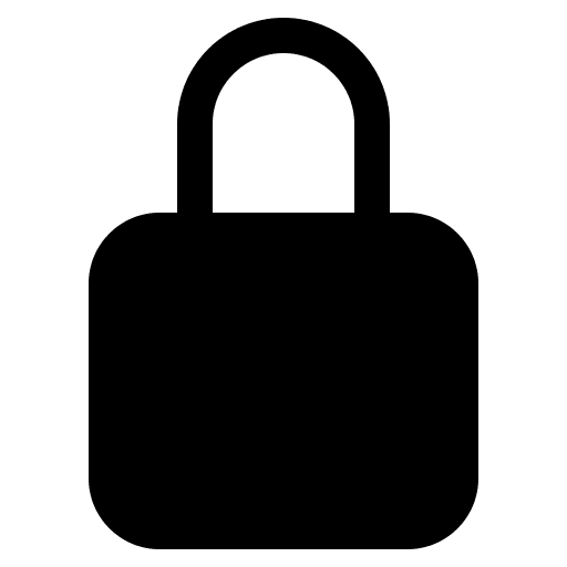 Closed Lock (IonIcons) Free Open-Source SVG Icon (IonIcons)