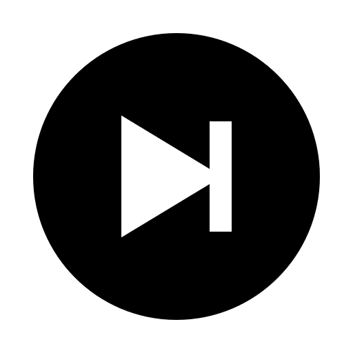 Skip Forward Play Button in Circle (Sharp) Free Open-Source SVG Icon (IonIcons)