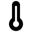 Sharp Thermometer (IonIcons) Free Open-Source SVG Icon