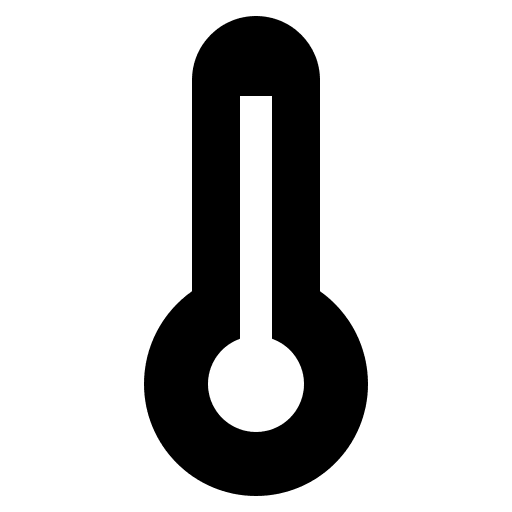 Sharp Thermometer (IonIcons) Free Open-Source SVG Icon (IonIcons)