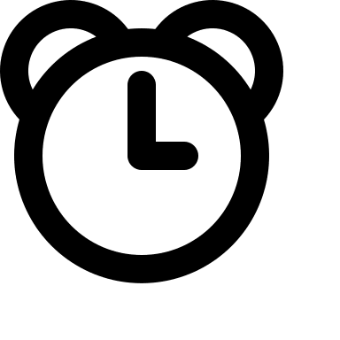 Alarm Clock Free Open-Source SVG Icon (Jam Icons)