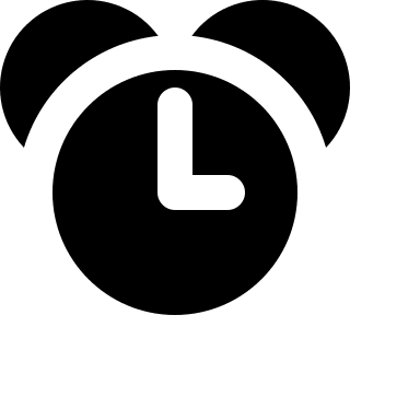 Alarm Clock (Filled) Free Open-Source SVG Icon (Jam Icons)