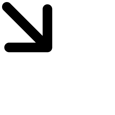 Downward Right Arrow (Jam Icons) Free Open-Source SVG Icon (Jam Icons)