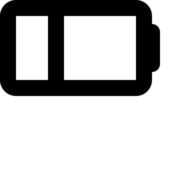 One Quarter Battery Charge (Jam Icons) Free Open-Source SVG Icon (Jam Icons)